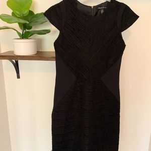 Kenneth Cole Black Sparkle Woven Formal Dress